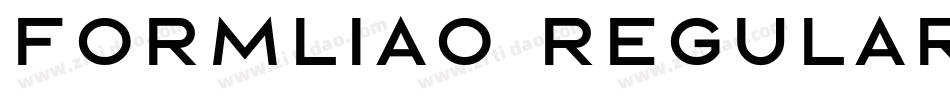 Formliao Regular字体转换